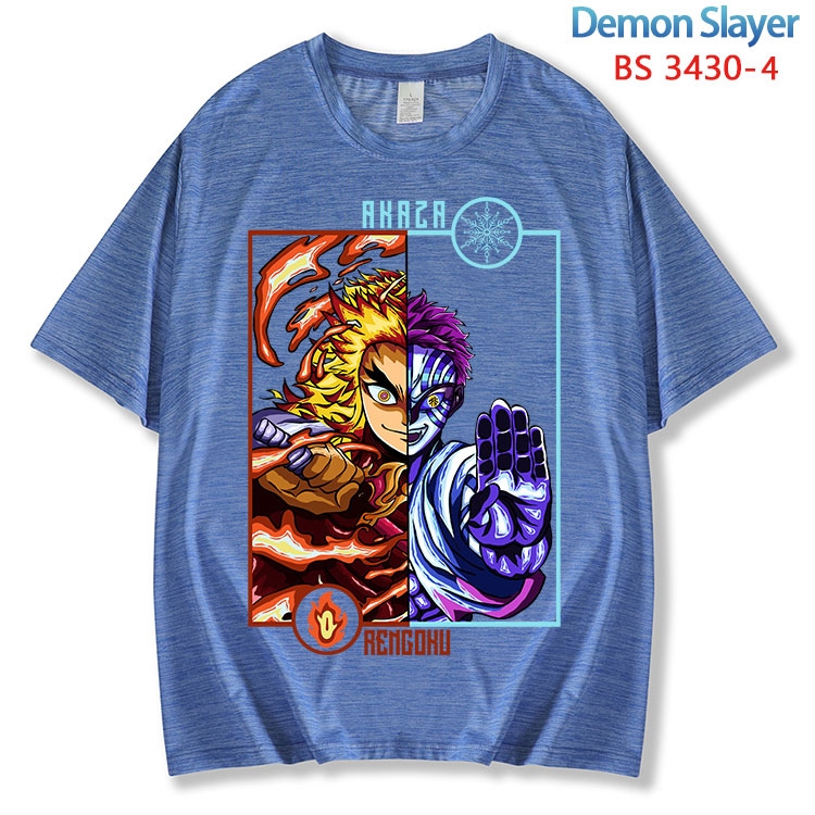 Demon Slayer Kimets  ice silk cotton loose and comfortable T-shirt from XS to 5XL BS-3430-4