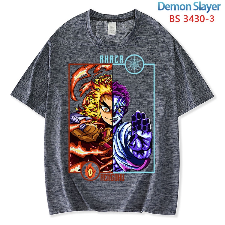 Demon Slayer Kimets  ice silk cotton loose and comfortable T-shirt from XS to 5XL BS-3430-3
