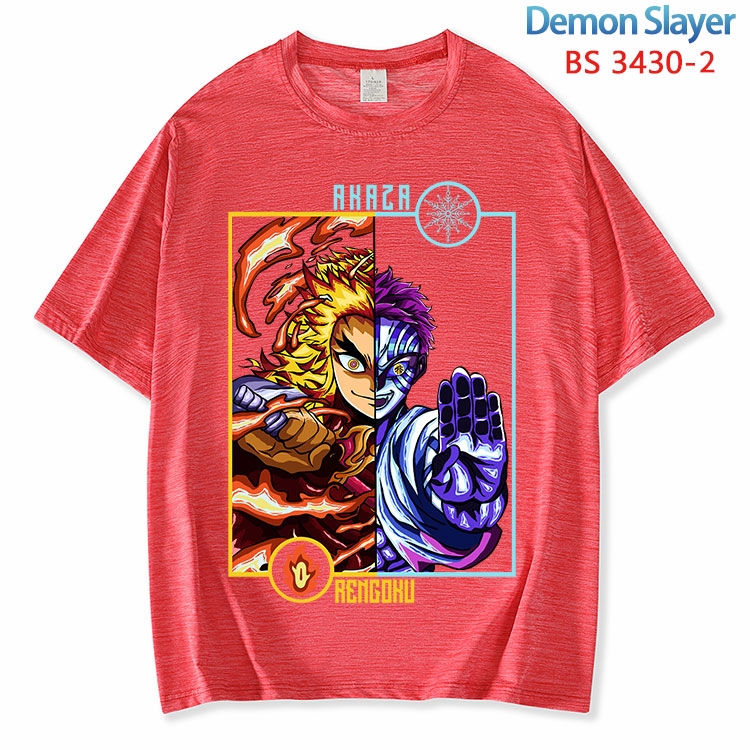 Demon Slayer Kimets  ice silk cotton loose and comfortable T-shirt from XS to 5XL BS-3430-2