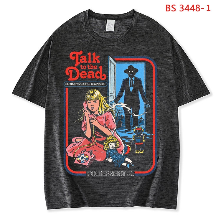 Evil illustration  ice silk cotton loose and comfortable T-shirt from XS to 5XL BS-3448-1