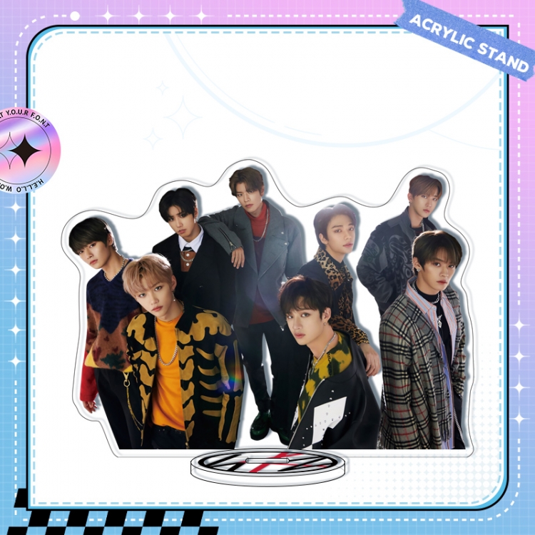 Stray Kids Anime characters acrylic Standing Plates Keychain 16cm