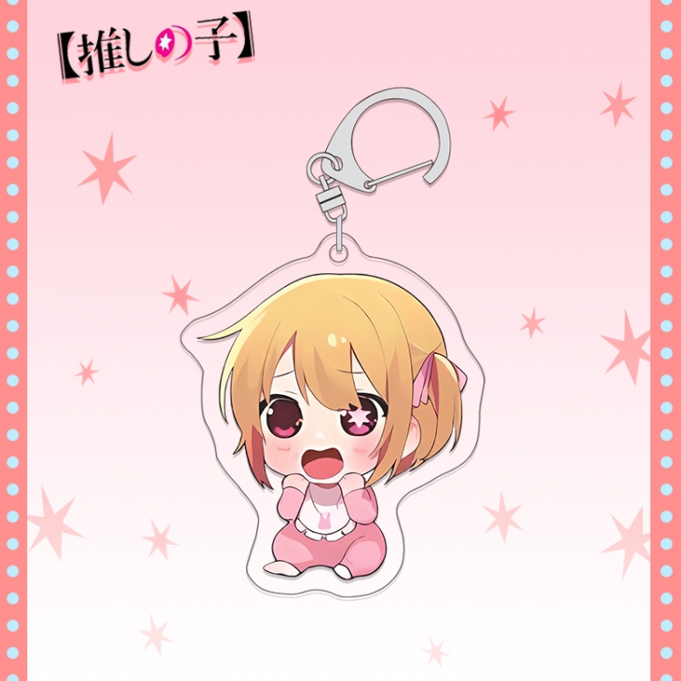 Oshi no ko acrylic pendant bag charm keychain price for 5 pcs