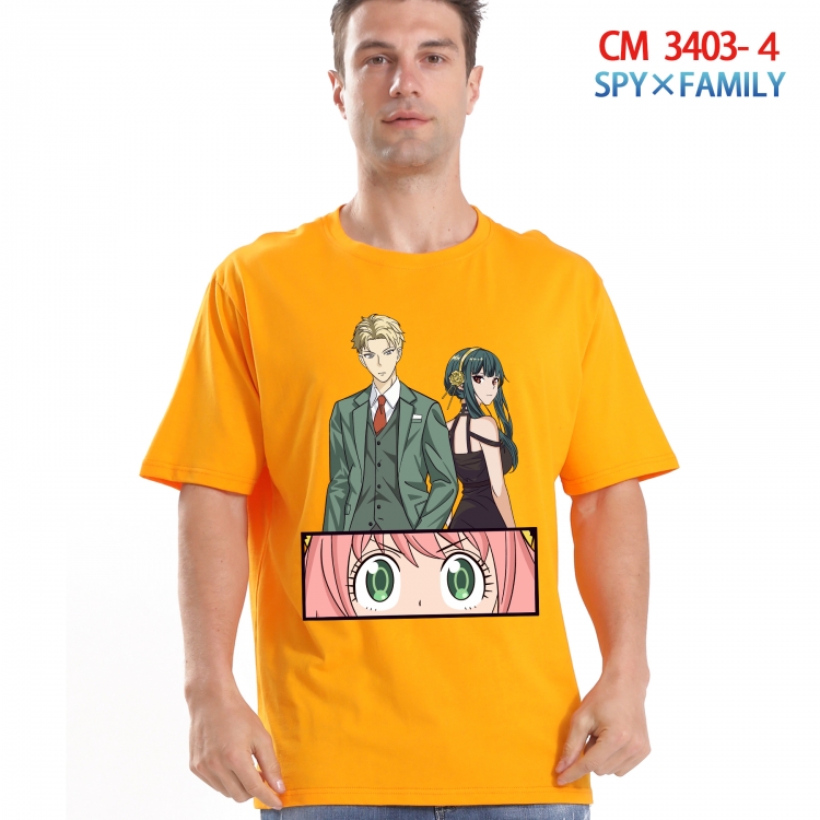 SPY×FAMILY Printed short-sleeved cotton T-shirt from S to 4XL  3403-4