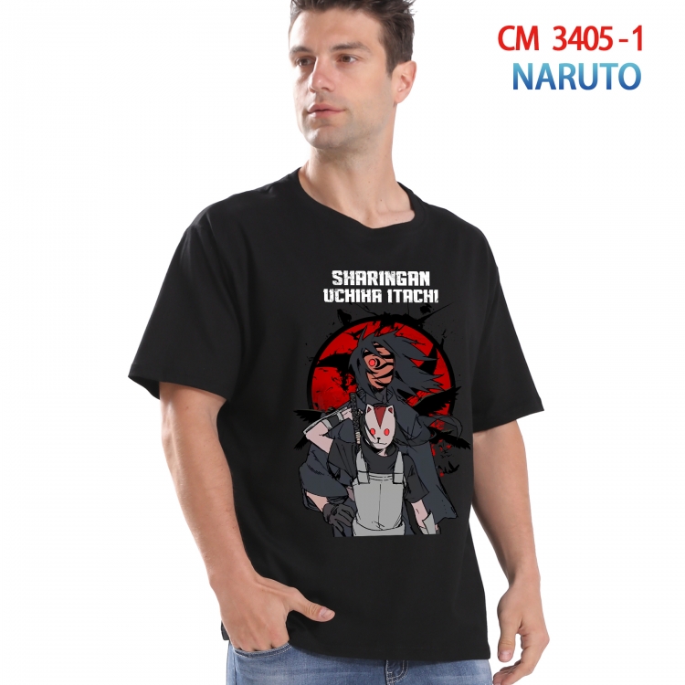 Naruto Printed short-sleeved cotton T-shirt from S to 4XL  3405-1