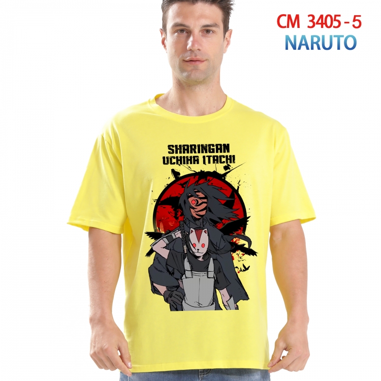 Naruto Printed short-sleeved cotton T-shirt from S to 4XL  3405-5