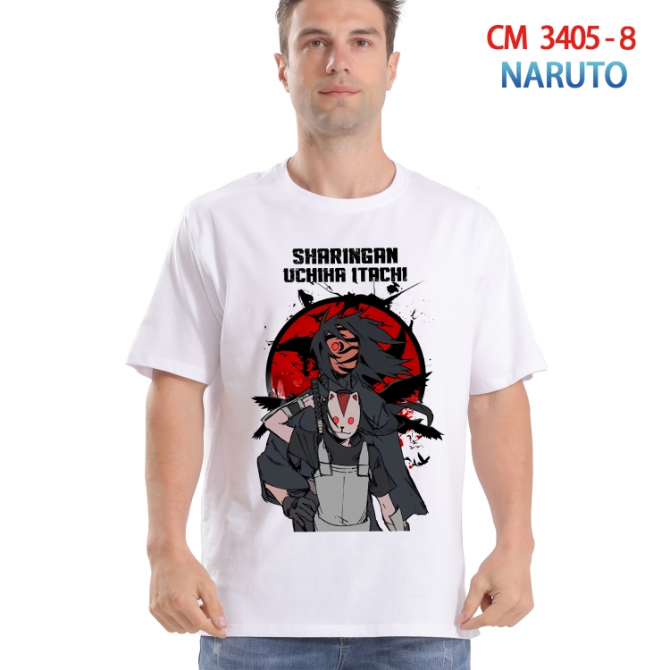 Naruto Printed short-sleeved cotton T-shirt from S to 4XL  3405-8