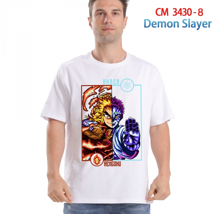 Demon Slayer Kimets Printed short-sleeved cotton T-shirt from S to 4XL 3430-8