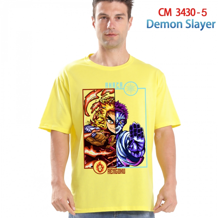 Demon Slayer Kimets Printed short-sleeved cotton T-shirt from S to 4XL 3430-5