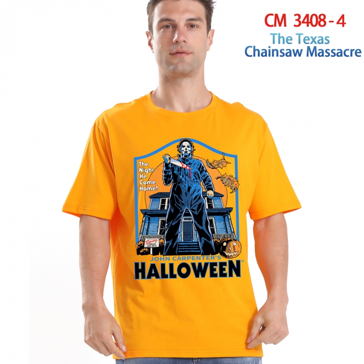 The Texas Chainsaw Massacre  Printed short-sleeved cotton T-shirt from S to 4XL 3408-4