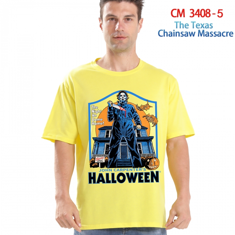 The Texas Chainsaw Massacre  Printed short-sleeved cotton T-shirt from S to 4XL 3408-5