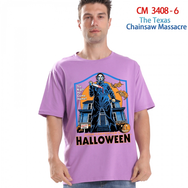 The Texas Chainsaw Massacre  Printed short-sleeved cotton T-shirt from S to 4XL 3408-6