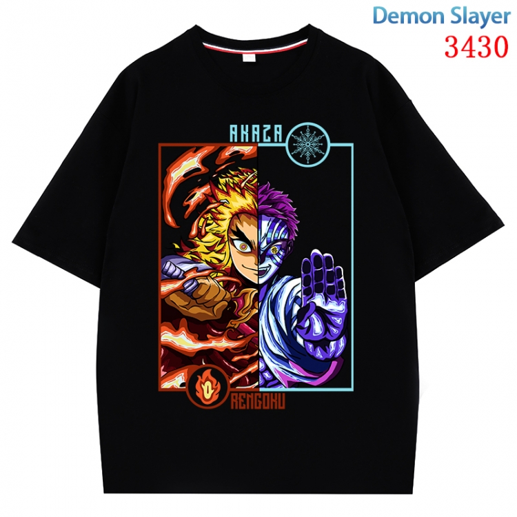 Evil illustration Anime peripheral direct spray technology pure cotton short sleeved T-shirt from S to 4XL CMY-3430-2