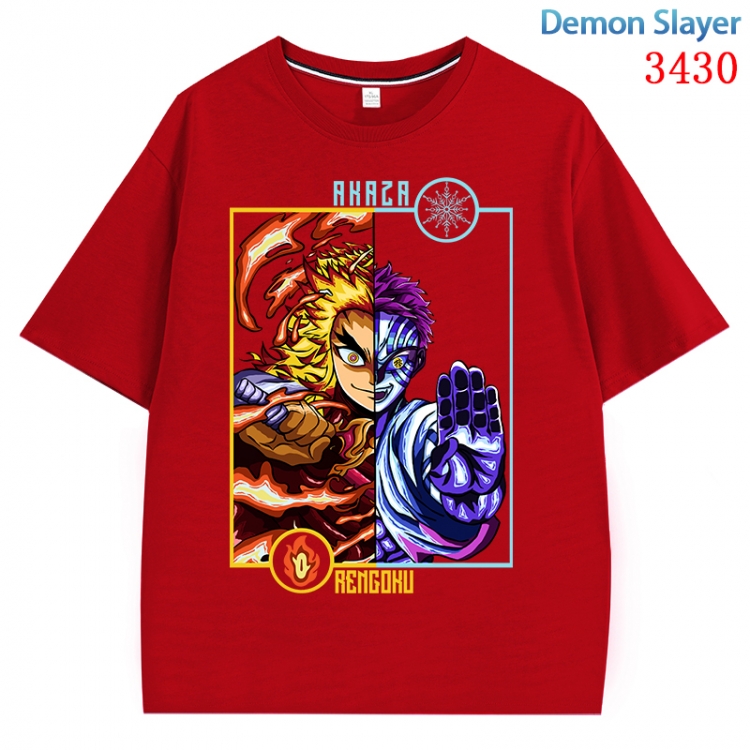 Evil illustration Anime peripheral direct spray technology pure cotton short sleeved T-shirt from S to 4XL CMY-3430-3