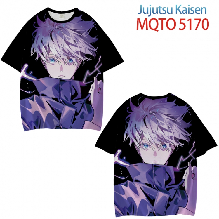 Jujutsu Kaisen Full color printed short sleeve T-shirt from XXS to 4XL MQTO 5170