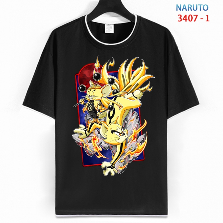 Naruto Cotton round neck short sleeve T-shirt from S to 6XL  HM-3407-1