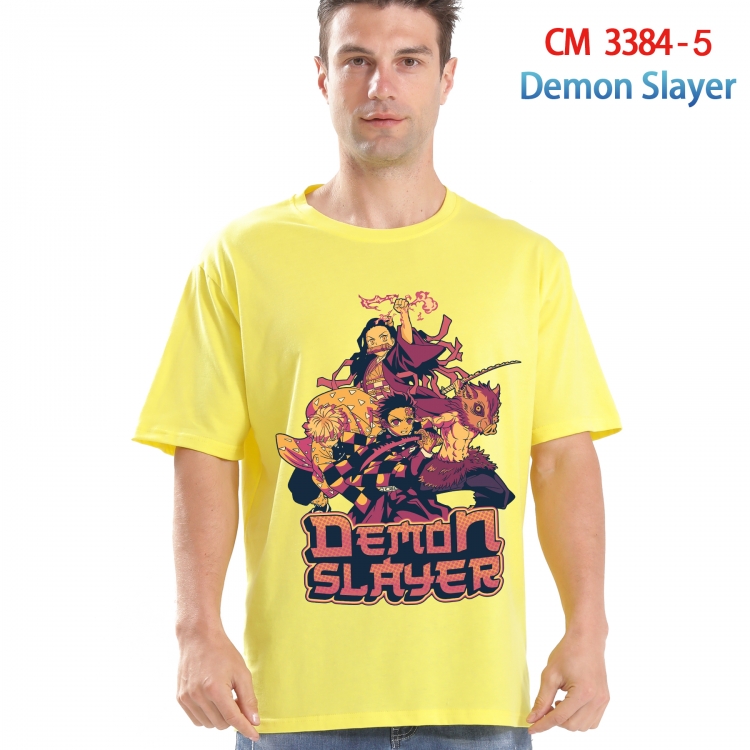 Demon Slayer Kimets Printed short-sleeved cotton T-shirt from S to 4XL