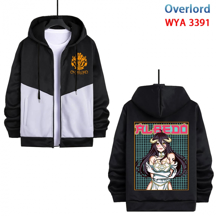 Overlord Anime cotton zipper patch pocket sweater from S to 3XL WYA-3391-3
