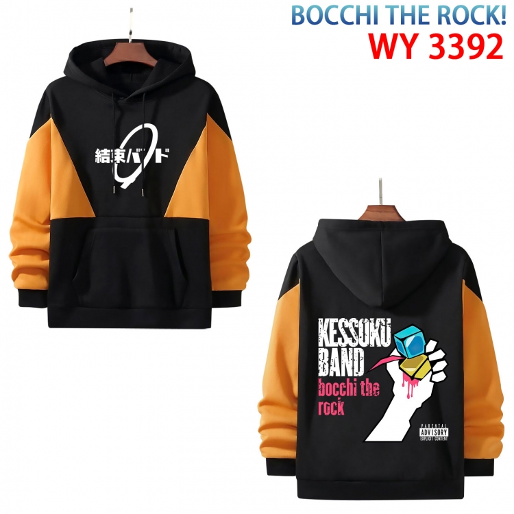 Bocchi the Rock Anime color contrast patch pocket sweater from XS to 4XL WY-3392-3