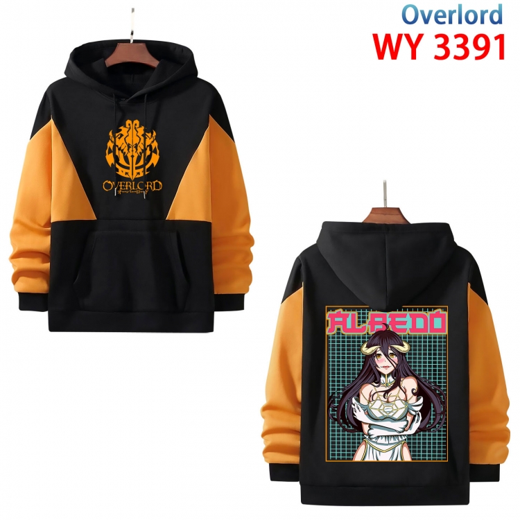 Overlord Anime color contrast patch pocket sweater from XS to 4XL WY-3391-3