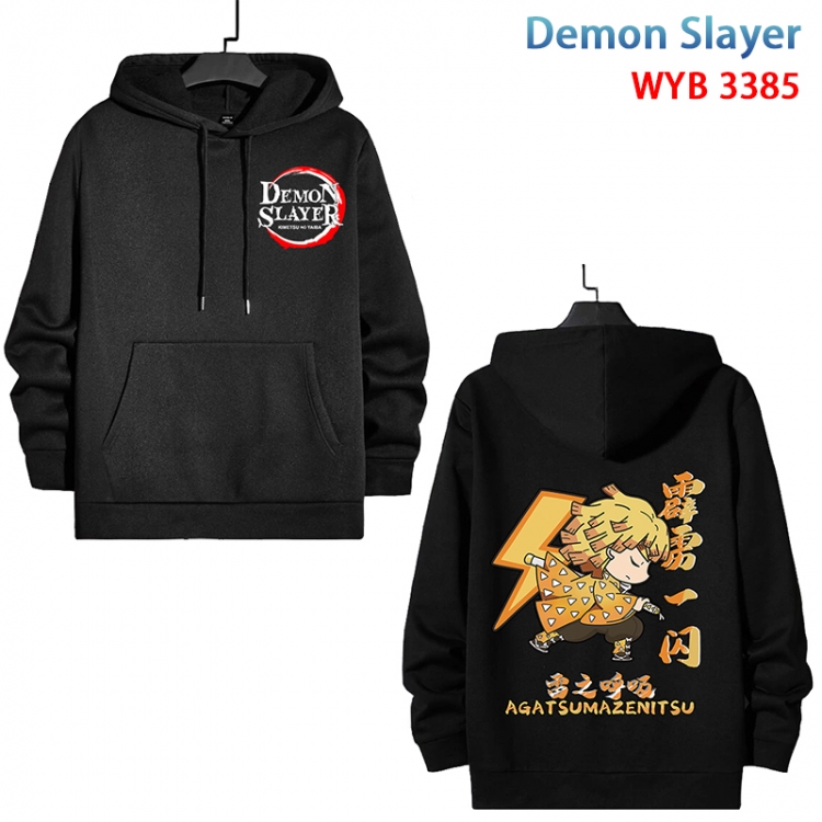 Demon Slayer Kimets Pure cotton hooded patch pocket sweater from XS to 4XL  WYB-3385-3