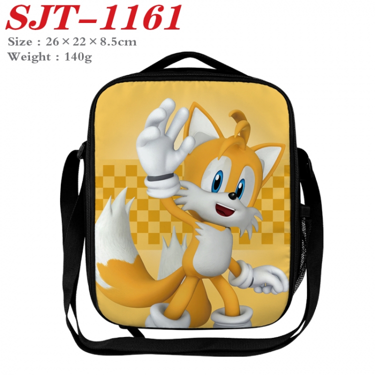 Sonic The Hedgehog  Anime Lunch Bag Crossbody Bag 26x22x8.5cm  SJT-1161