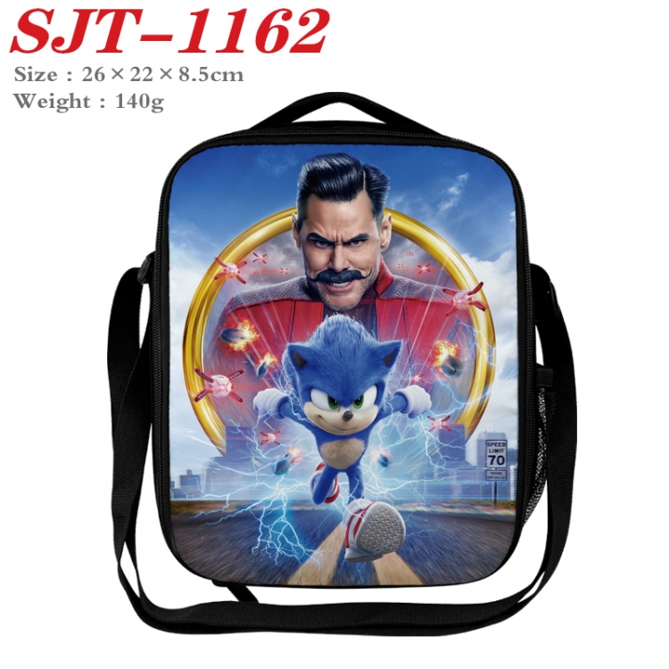 Sonic The Hedgehog  Anime Lunch Bag Crossbody Bag 26x22x8.5cm  SJT-1162