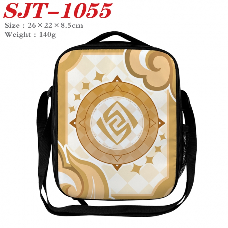 Genshin Impact Anime Lunch Bag Crossbody Bag 26x22x8.5cm