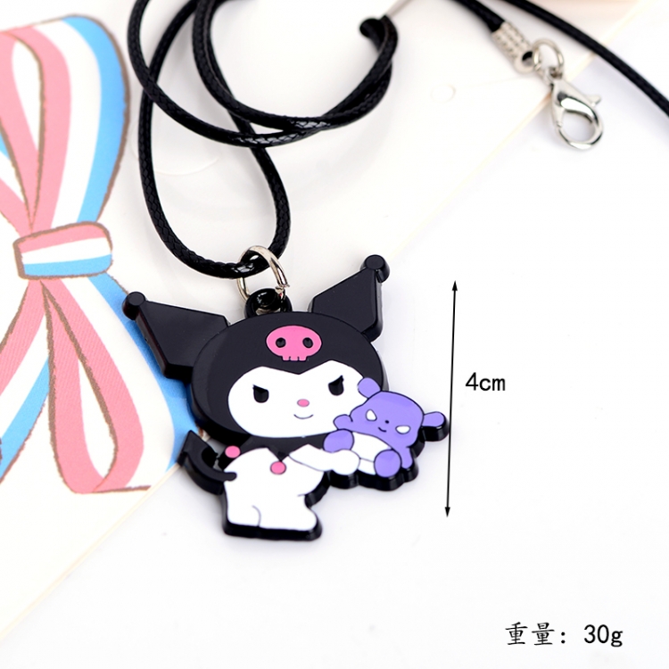 Cinnamoroll Animation peripheral leather rope necklace pendant price for 5 pcs
