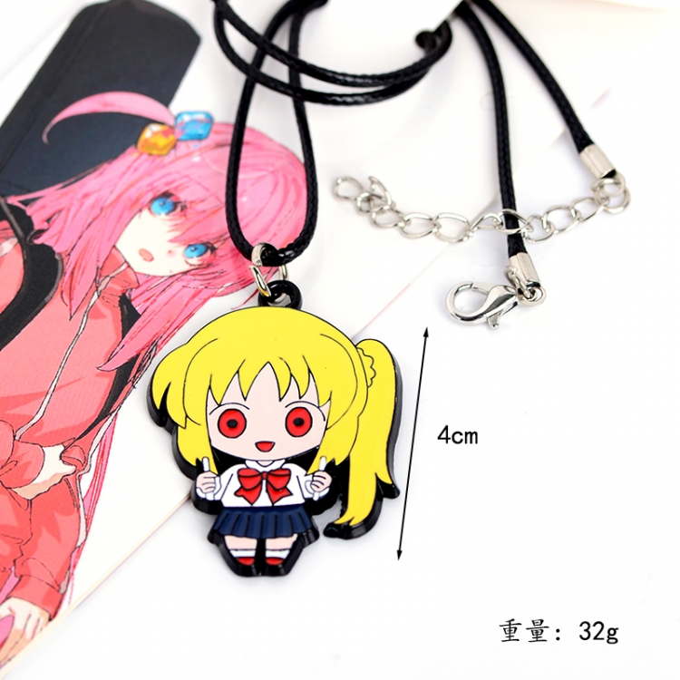 Bocchi the Rock Cotton  Animation peripheral leather rope necklace pendant price for 5 pcs