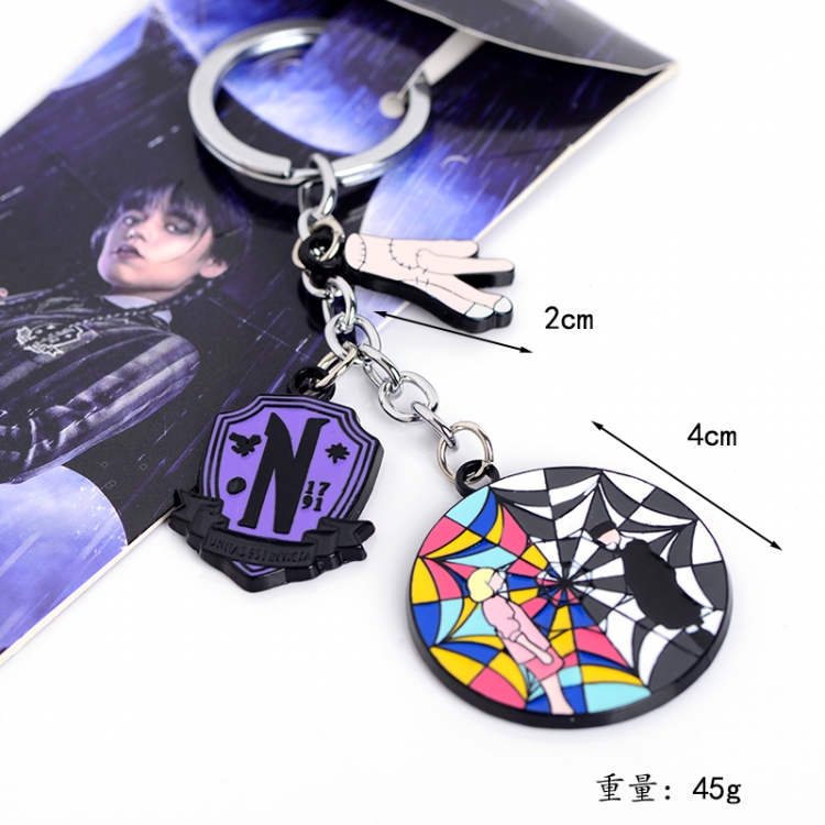 Black Wednesday Anime Surrounding 3 Pendant Keychain Pendant