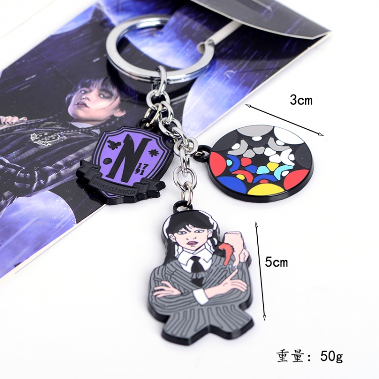 Black Wednesday Anime Surrounding 3 Pendant Keychain Pendant