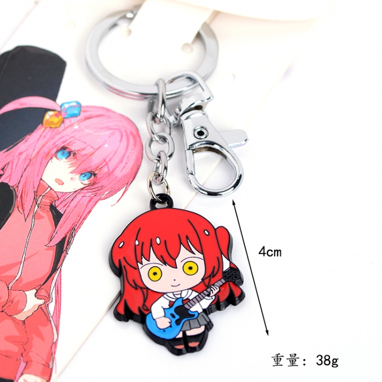 Bocchi the Rock Anime peripheral metal keychain pendant price for 5 pcs