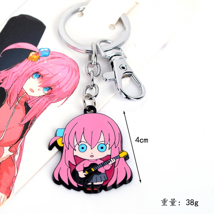 Bocchi the Rock Anime peripheral metal keychain pendant price for 5 pcs