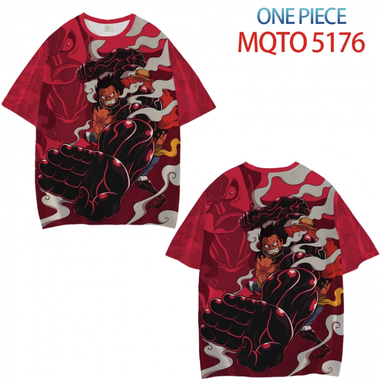 One Piece Full color printed short sleeve T-shirt from XXS to 4XL MQTO5176