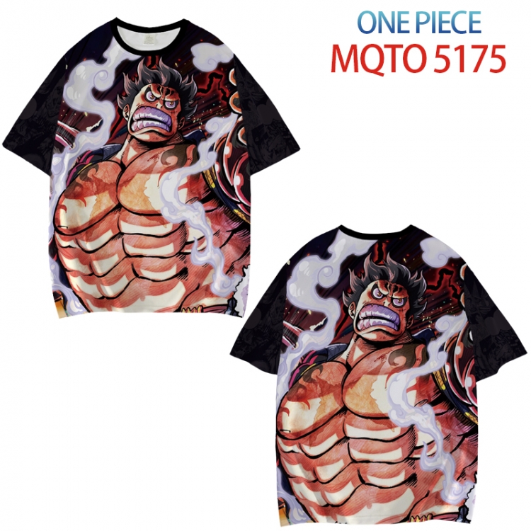 One Piece Full color printed short sleeve T-shirt from XXS to 4XL MQTO5175