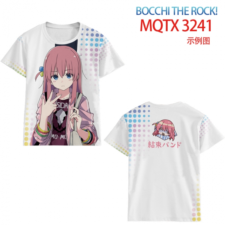 BOCCHI THE ROCK! full color printed short-sleeved T-shirt from 2XS to 5XL MQTX3241