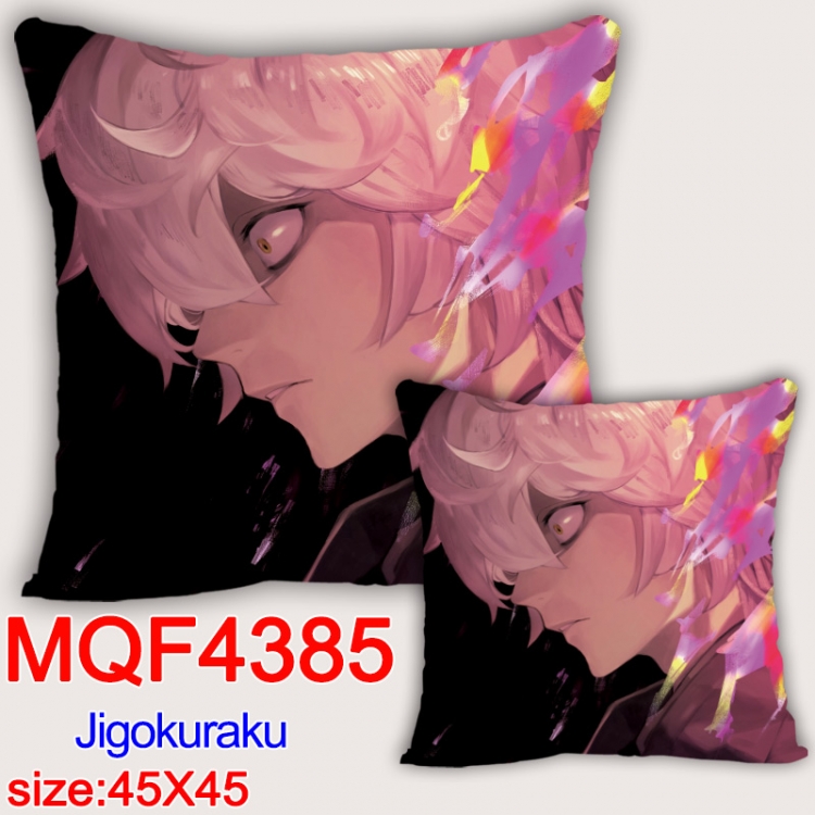 JigokuRaku Anime square full-color pillow cushion 45X45CM NO FILLING MQF-4385