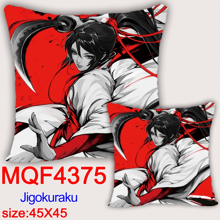 JigokuRaku Anime square full-color pillow cushion 45X45CM NO FILLING MQF-4375