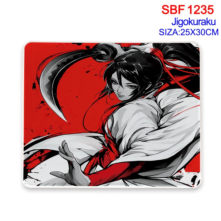 JigokuRaku Animation peripheral locking mouse pad 25X30CM SBF-1235