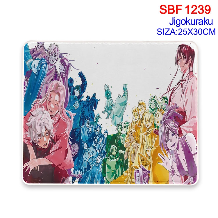 JigokuRaku Animation peripheral locking mouse pad 25X30CM SBF-1239