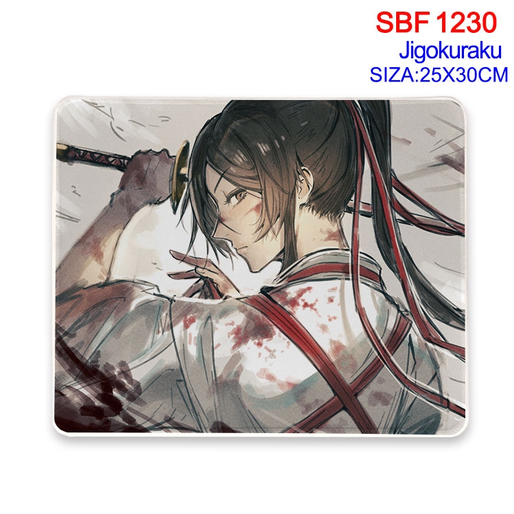 JigokuRaku Animation peripheral locking mouse pad 25X30CM SBF-1230