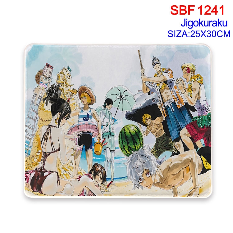 JigokuRaku Animation peripheral locking mouse pad 25X30CM SBF-1241