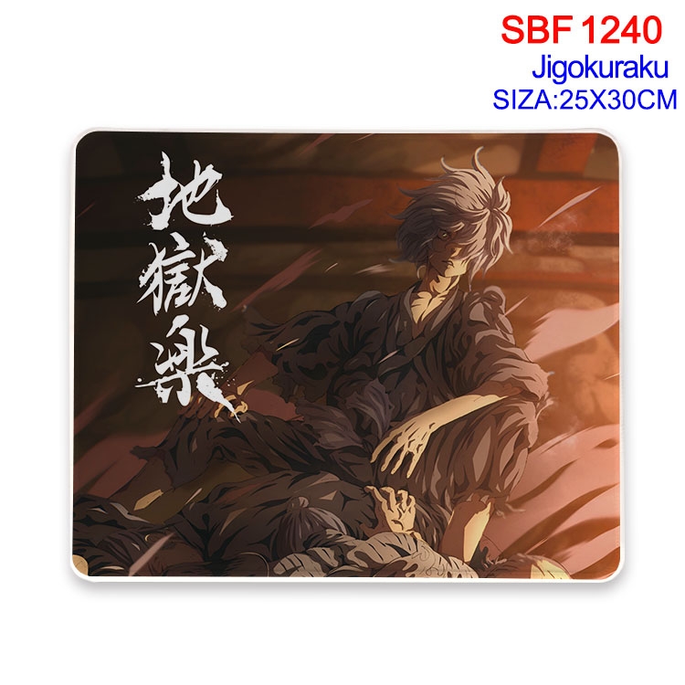 JigokuRaku Animation peripheral locking mouse pad 25X30CM SBF-1240