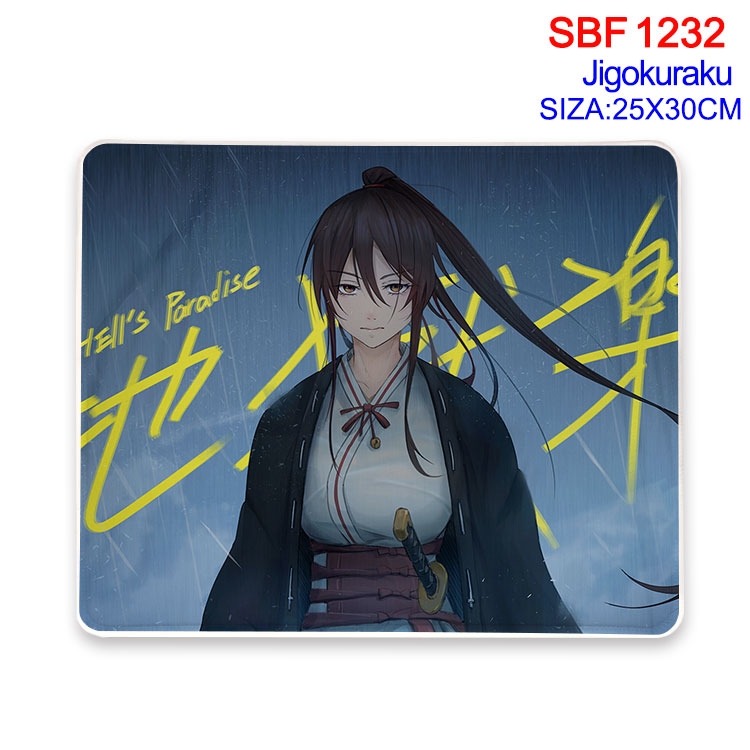 JigokuRaku Animation peripheral locking mouse pad 25X30CM SBF-1232