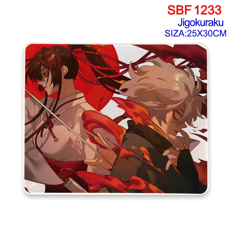 JigokuRaku Animation peripheral locking mouse pad 25X30CM SBF-1233