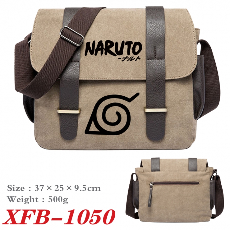 Naruto Anime double belt new canvas shoulder bag single shoulder bag 37X25X9.5cm XFB-1050