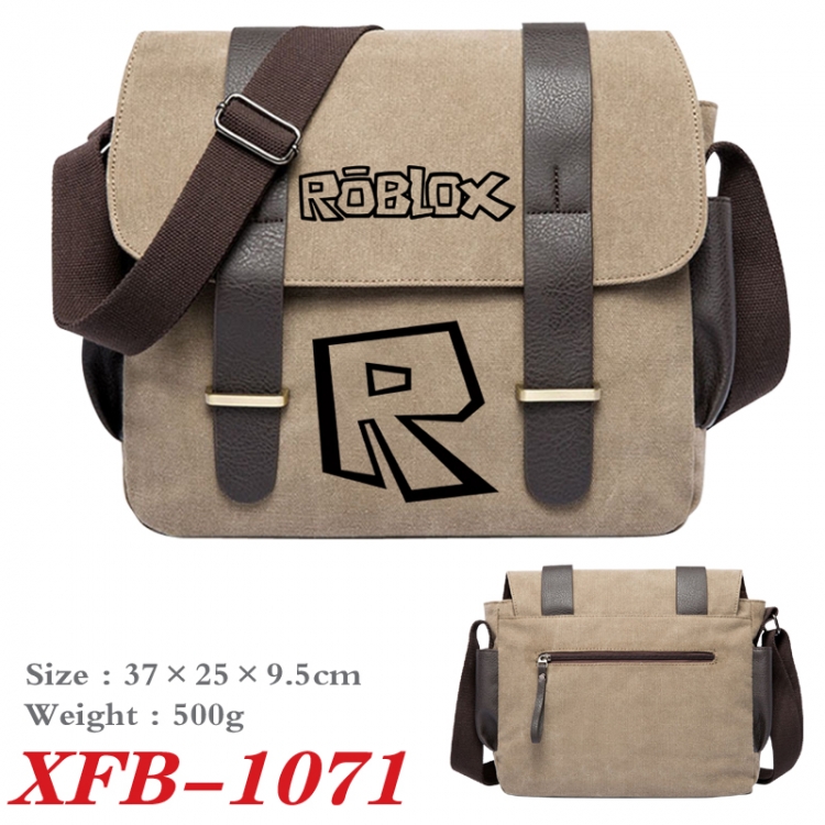 ROBLOX Anime double belt new canvas shoulder bag single shoulder bag 37X25X9.5cm XFB-1071