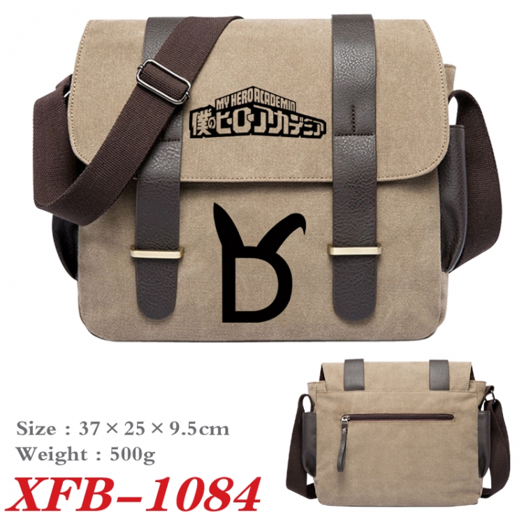 My Hero Academia Anime double belt new canvas shoulder bag single shoulder bag 37X25X9.5cm  XFB-1084