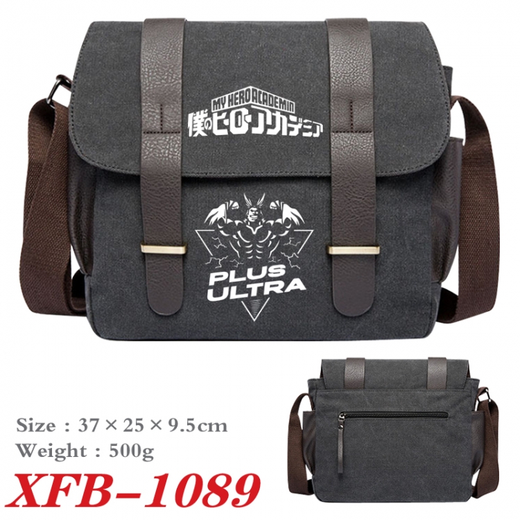 My Hero Academia Anime double belt new canvas shoulder bag single shoulder bag 37X25X9.5cm XFB-1089