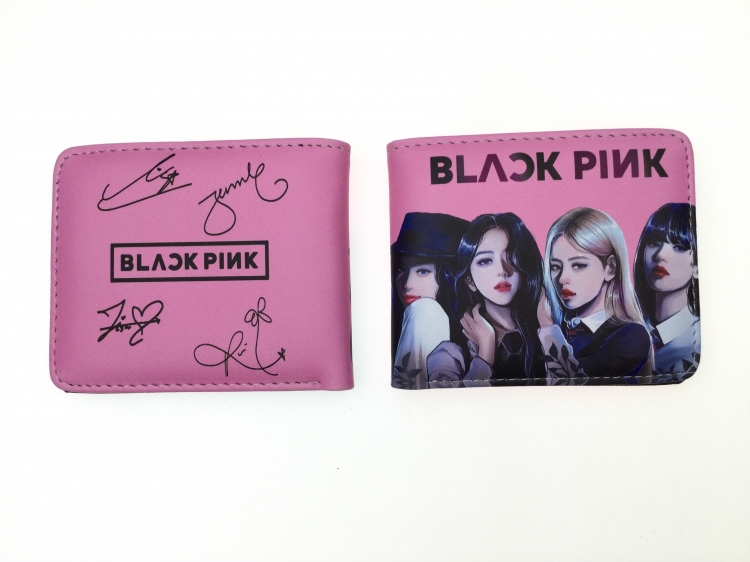 BLACKPINK Anime two fold  Short wallet 11X9.5CM 60G